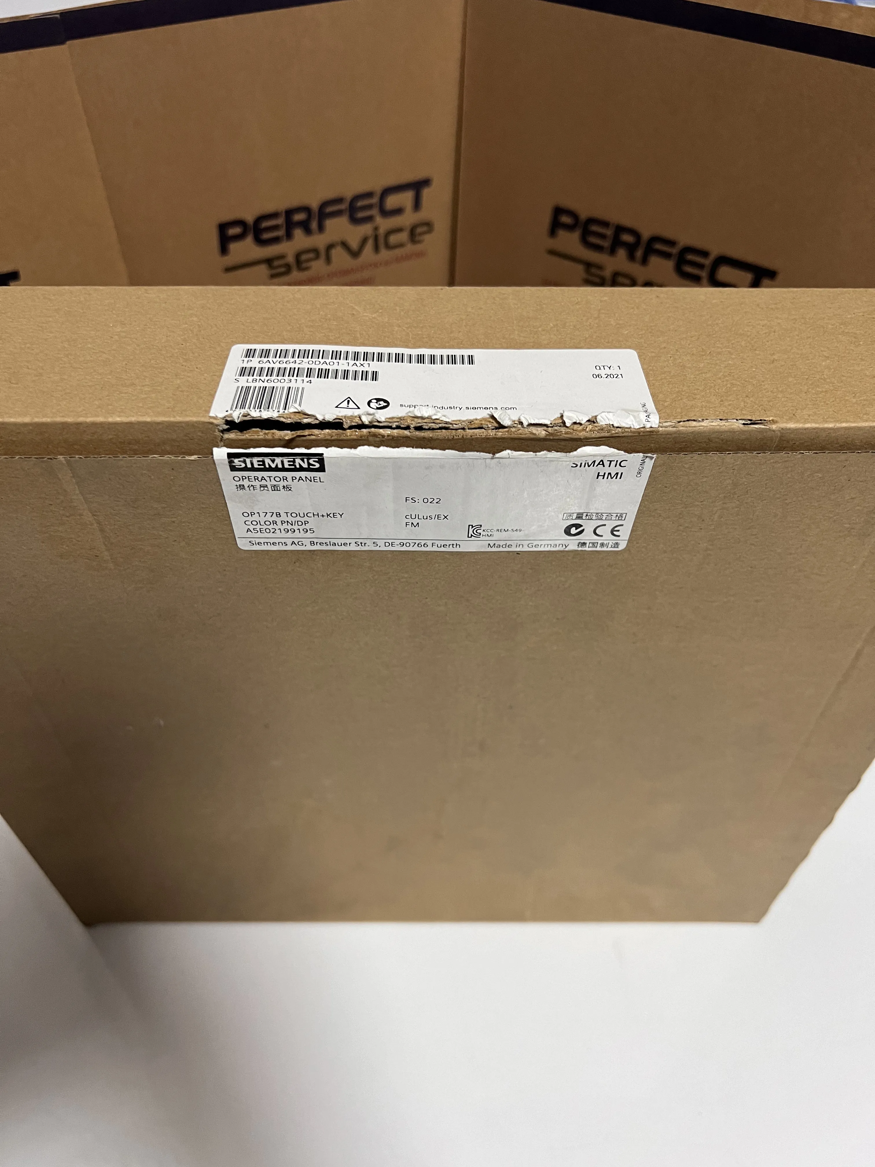 Siemens 6AV6642-0DA01-1AX1 TP277 | 6" Farb-HMI-Bedienpanel