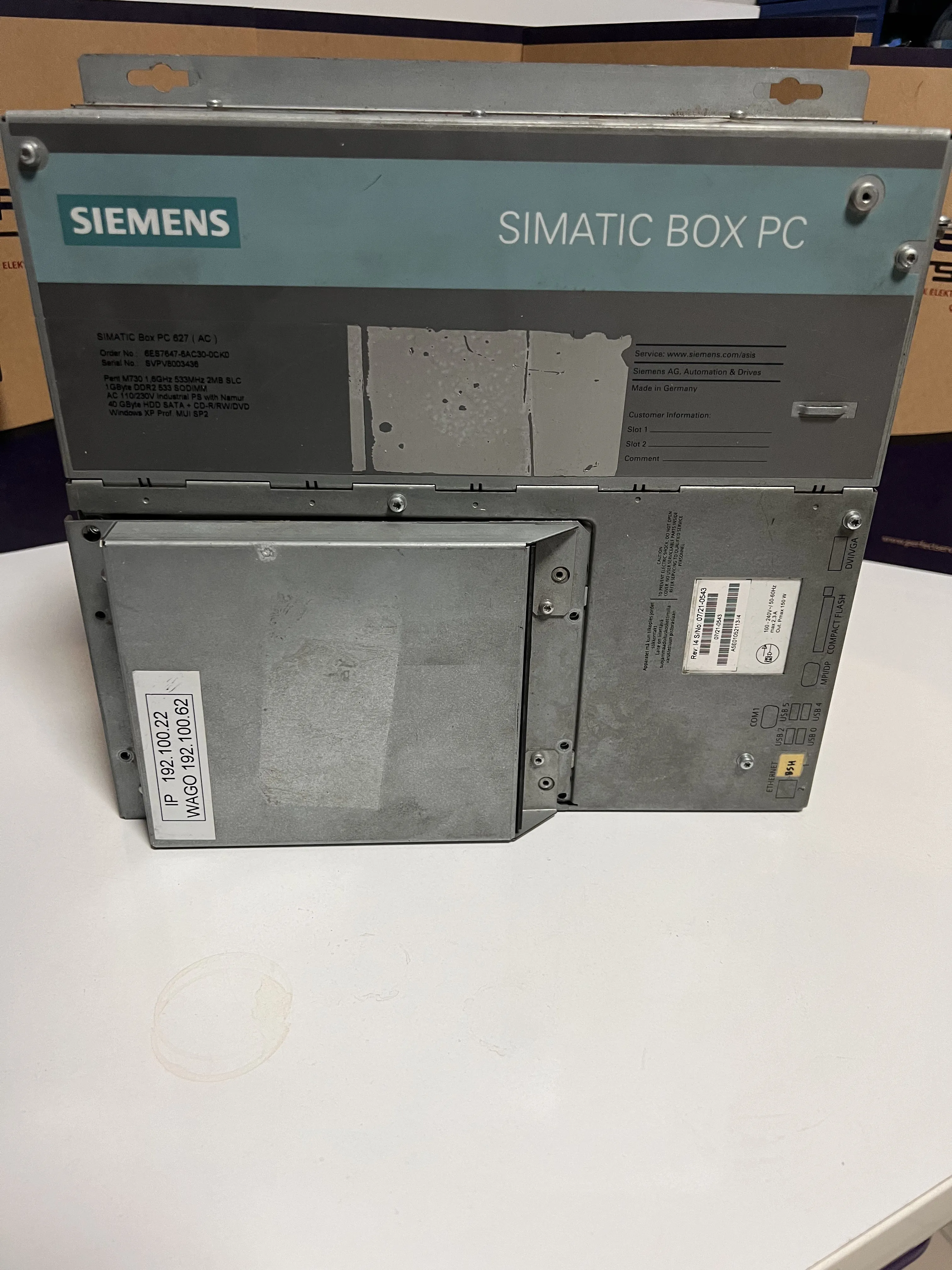Siemens 6ES7647-6AC30-0CK0 IPC627D | SIMATIC Box PC Industrie-Computer
