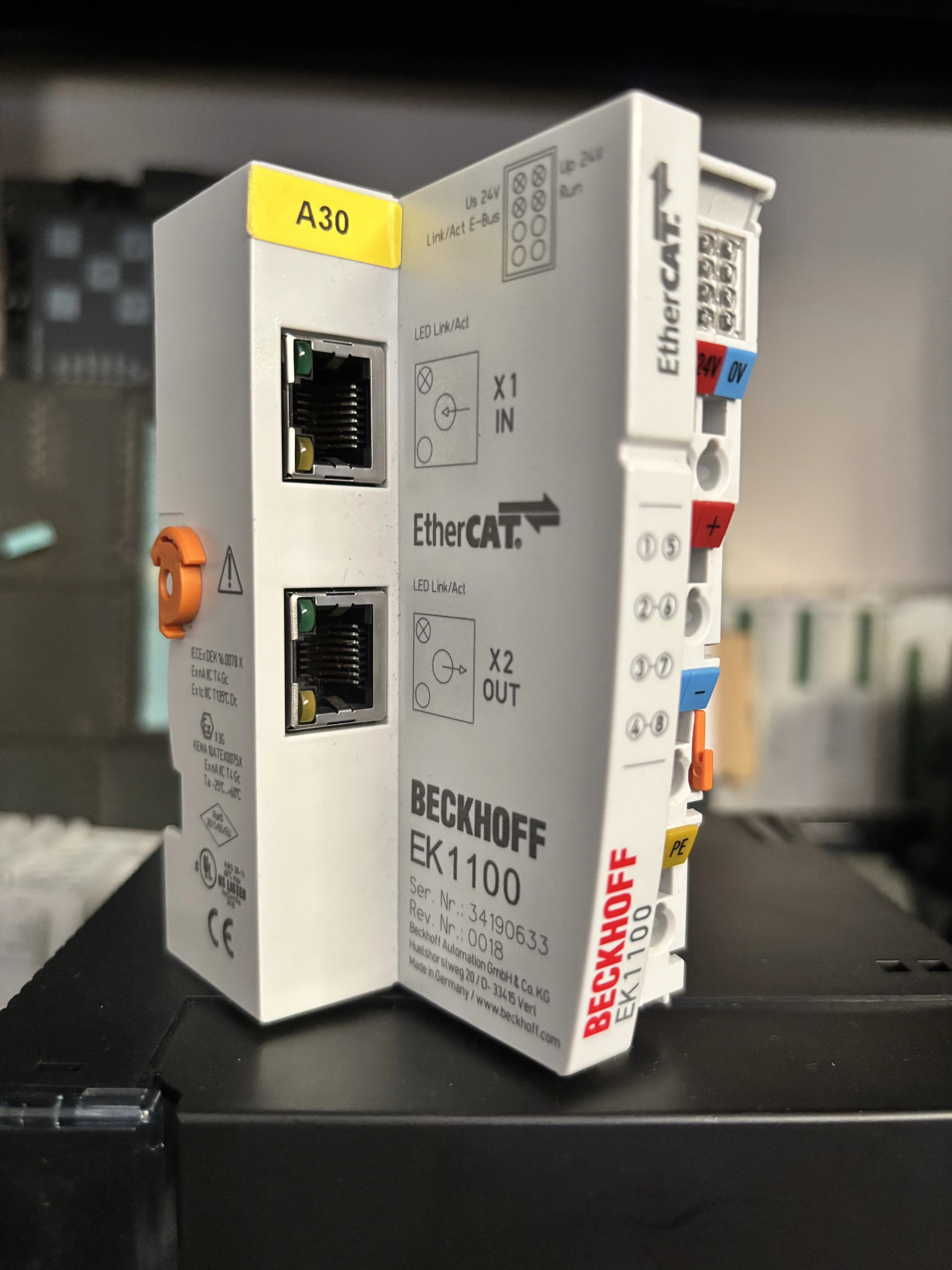 Beckhoff EK1100 EtherCAT Bus Coupler